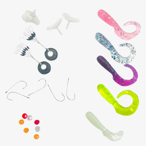 Trout Master Incy Grub 6 cm - 6 picchetti in gomma, colore: perla Trout Master Incy Grub 6 cm - 6 picchetti in gomma, colore: perla