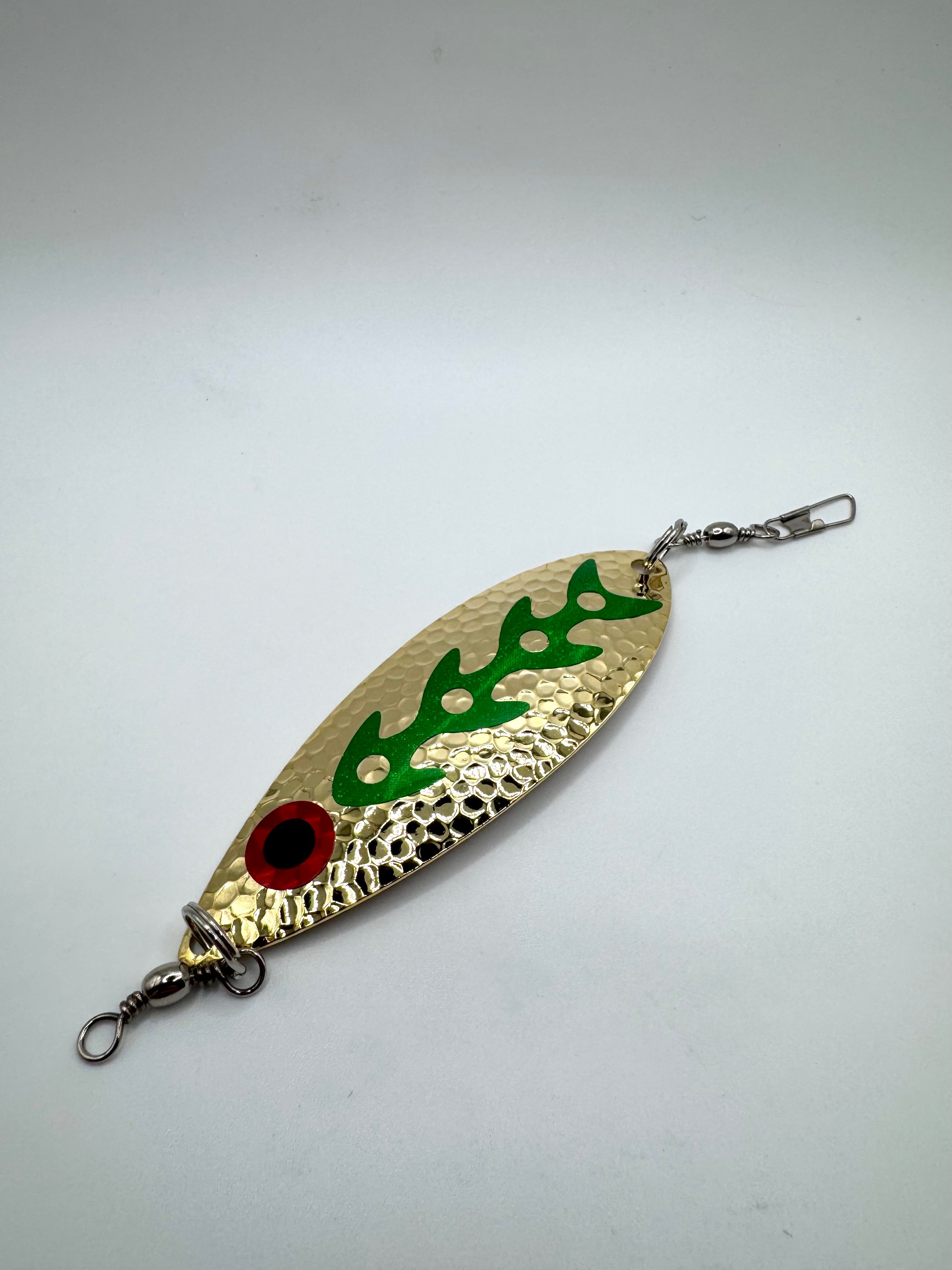 3.75 inch Hammered Gold Leaf Dodgers