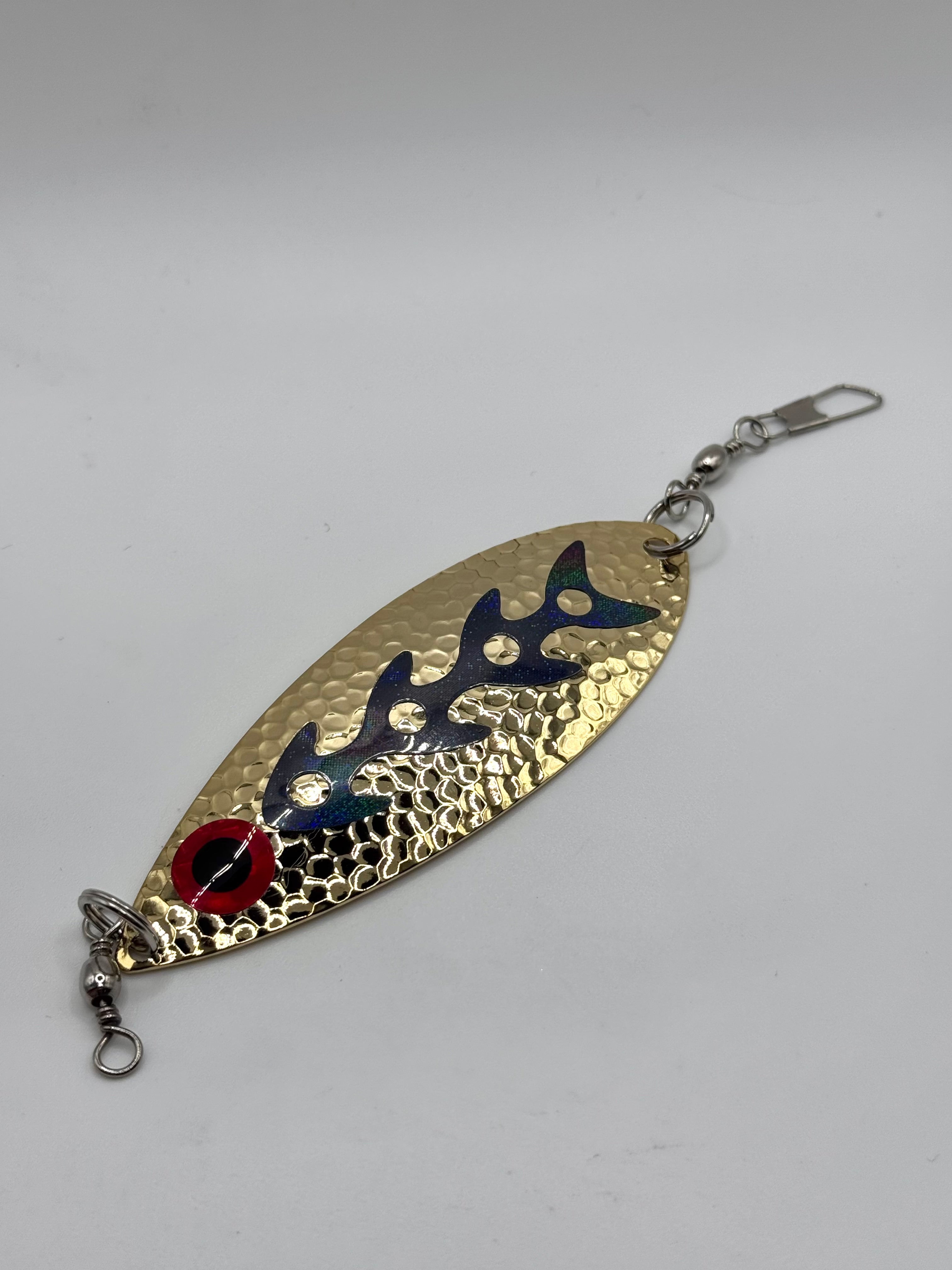 3.75 inch Hammered Gold Leaf Dodgers