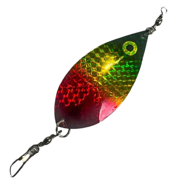 Magnum Willow Leaf Dodger multicolor trout trolling blade