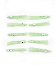 Catch America 1.5 inch Glow Micro Hoochie - 10 Pack