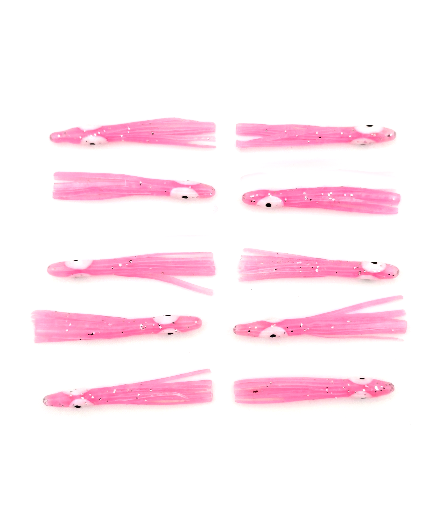 Catch America 1.5 inch Glow Micro Hoochie - 10 Pack