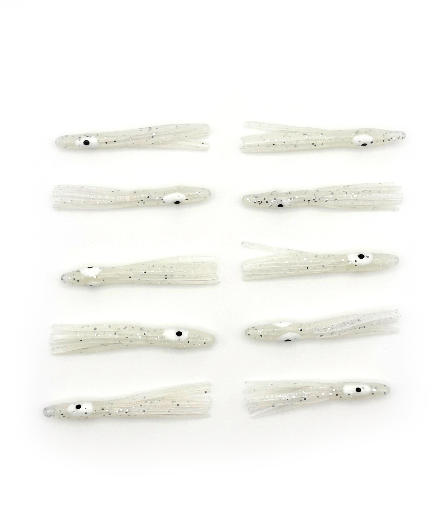 Catch America 1.5 inch Glow Micro Hoochie - 10 Pack
