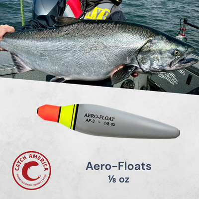 Hawken Aero-Floats - Handcrafted Slip Floats for king salmon, river salmon, salmon - Catch America product image