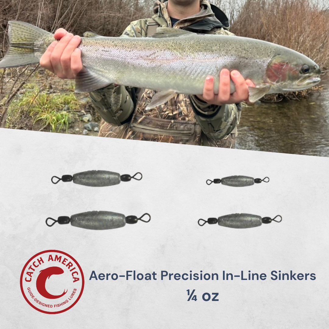 Aero-Float Precision In-Line Sinkers - 4 Pack