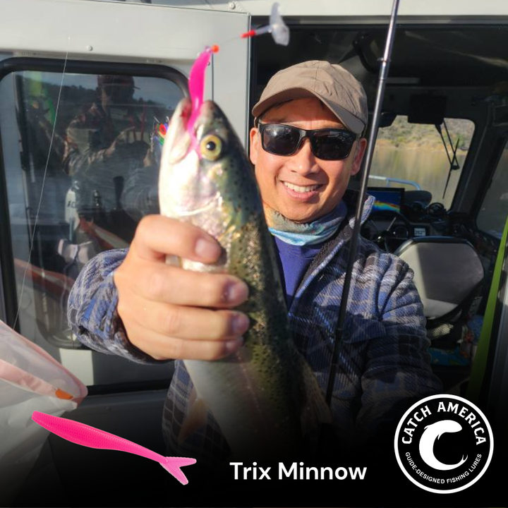 Trix Minnows 3" - Trout Soft Bait - 5 Pack for king salmon, salmon, trout - Catch America product image