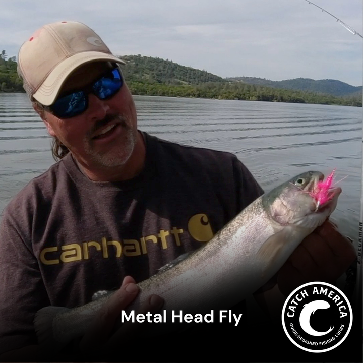Metal Head Fly - Trophy Trout Trolling Fly - 2 Pack for trout - Catch America product image