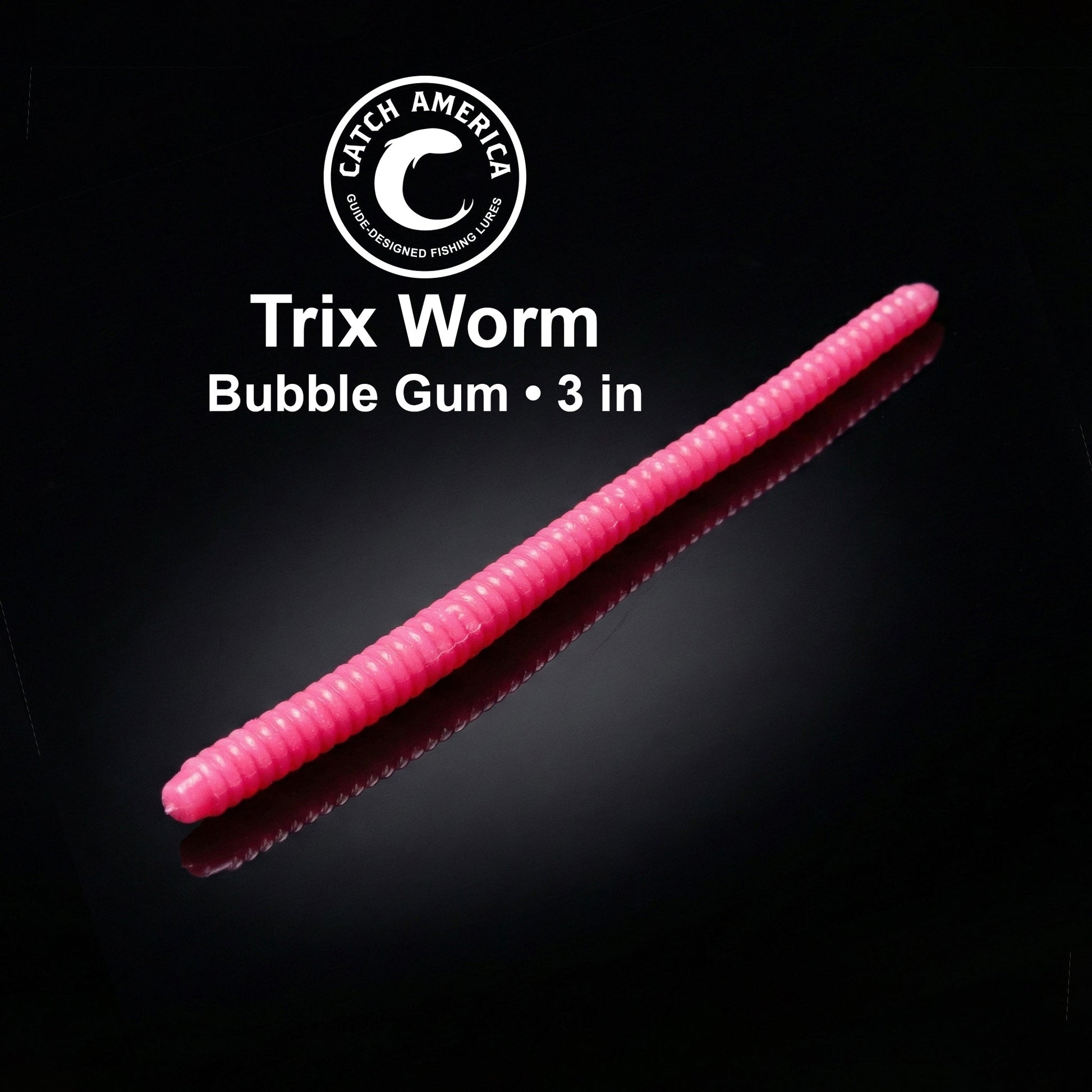Trix Worms - Trout Soft Bait 5 Pack - Bubble Gum
