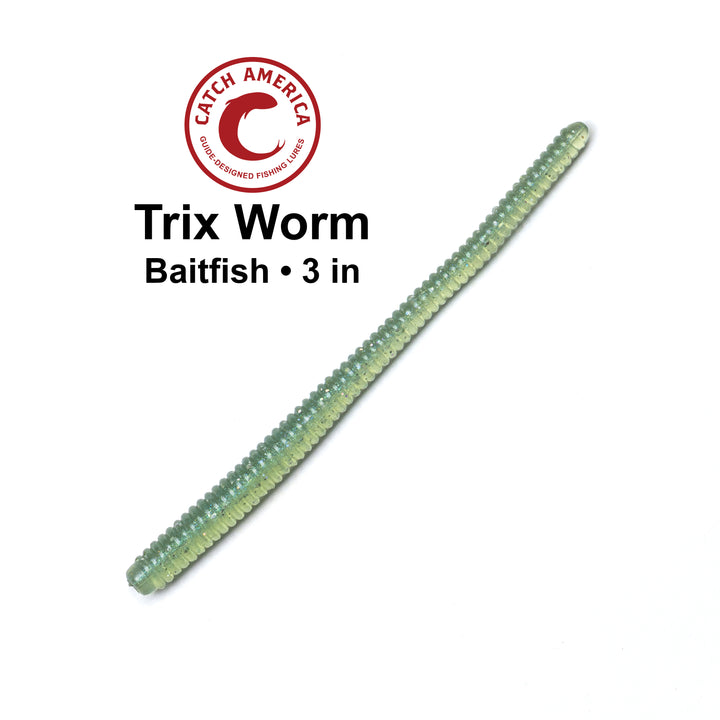 Trix Worms 3" - Trout Soft Bait - 25 Pack for king salmon, salmon, trout - Catch America product image