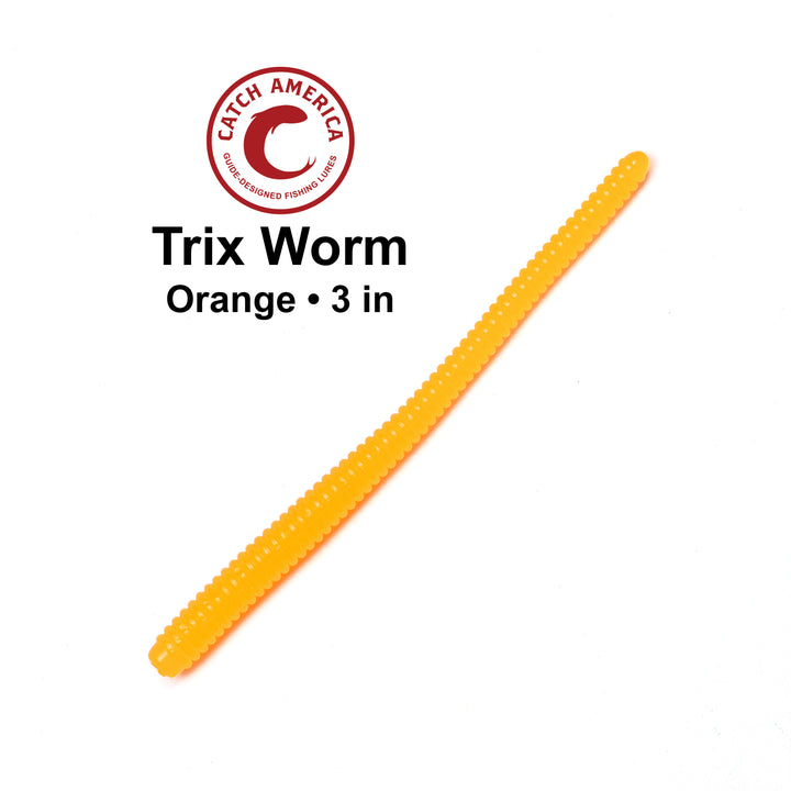 Trix Worms 3" - Trout Soft Bait - 25 Pack for king salmon, salmon, trout - Catch America product image