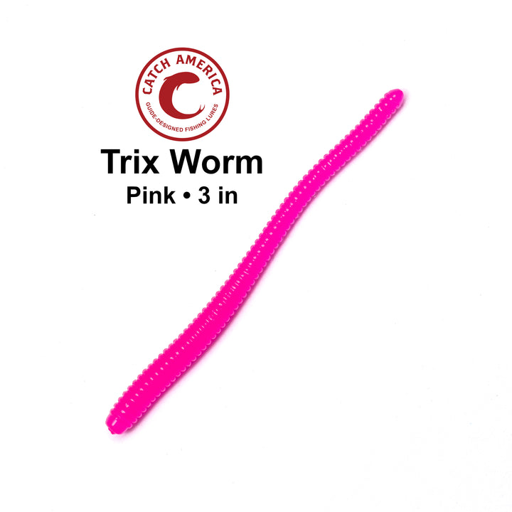 Trix Worms 3" - Trout Soft Bait - 25 Pack for king salmon, salmon, trout - Catch America product image