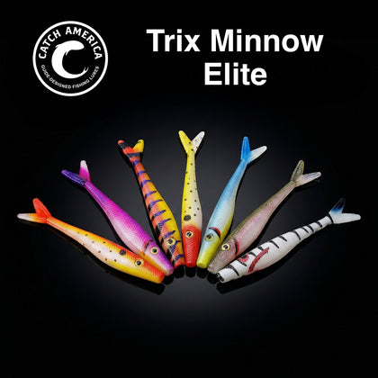 Trix Minnows Elite 3" - Trout & Bass Soft Plastic - 5 Pack