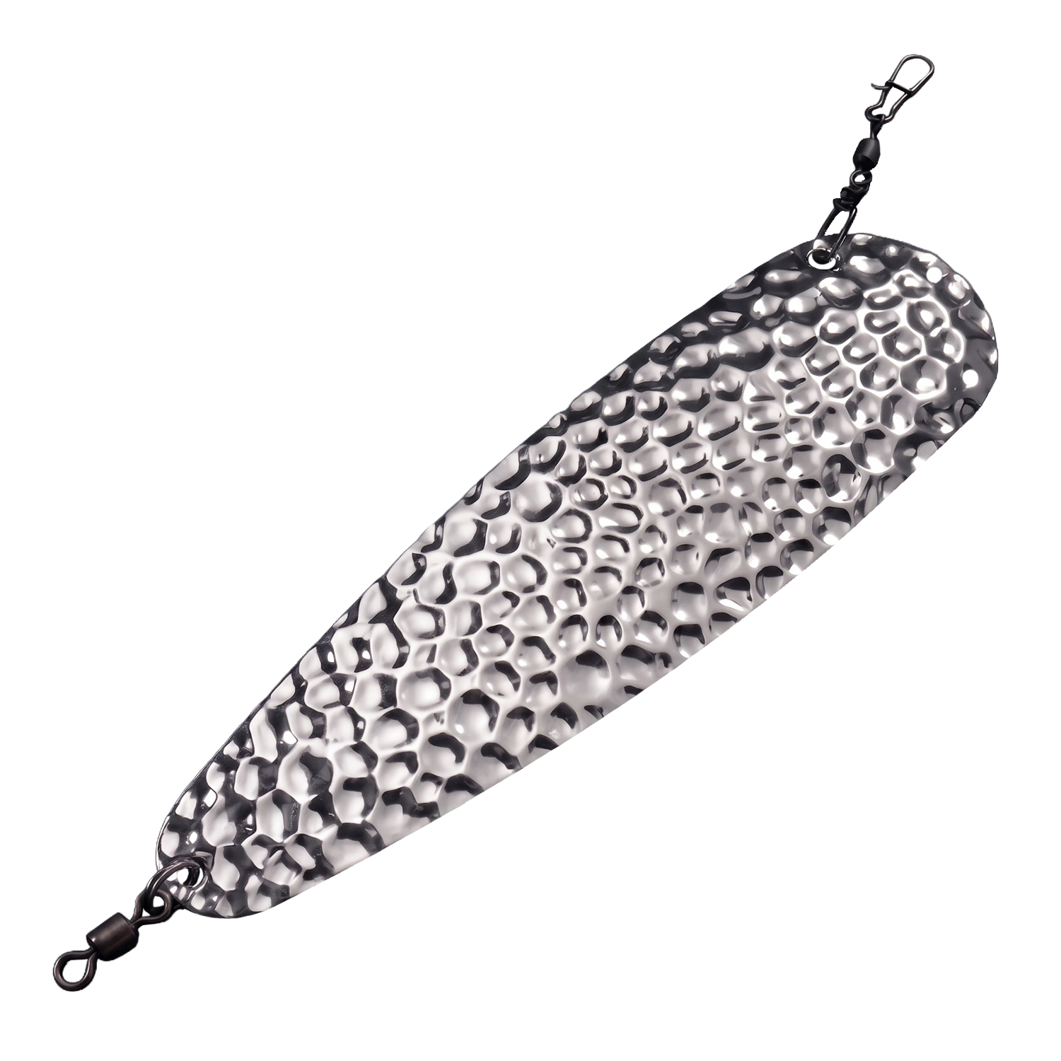 Trolling Dodger 6" - Kokanee & Trout in Dimpled Chrome for king salmon, kokanee, landlocked salmon - Catch America product image