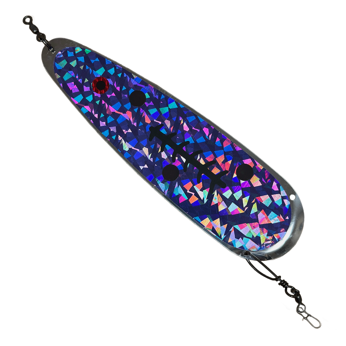 Trolling Dodger 9" - Kokanee & Trout in Purple w/ Black Stripe for kokanee, trout - Catch America product image
