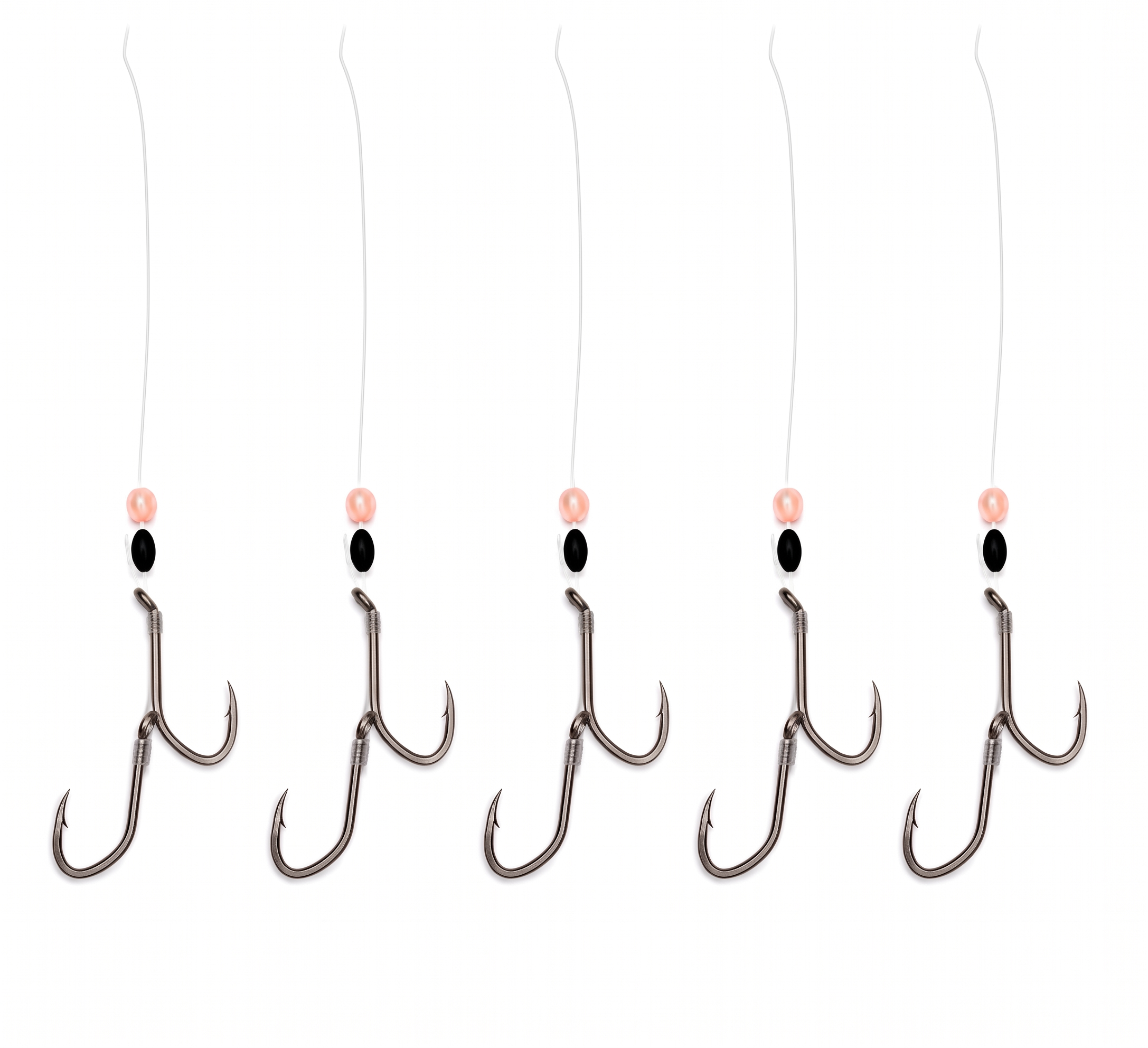 Premium Maruto Sickle Double Hook Leaders - 5 Pack