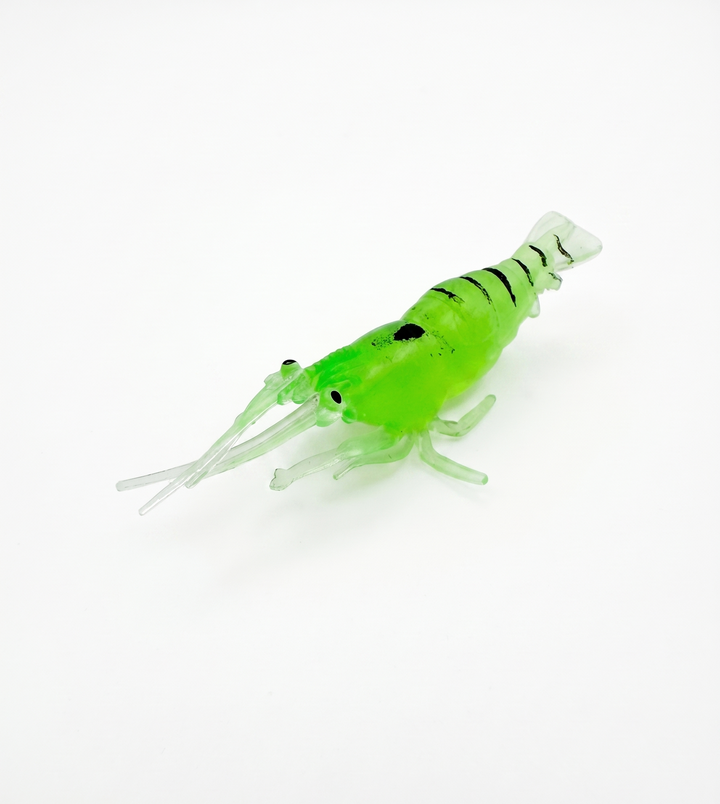 Ghost Shrimp 1.75" - Trout & Kokanee Soft Bait - 10 Pack in Fluorescent Green for kokanee, trout - Catch America product image