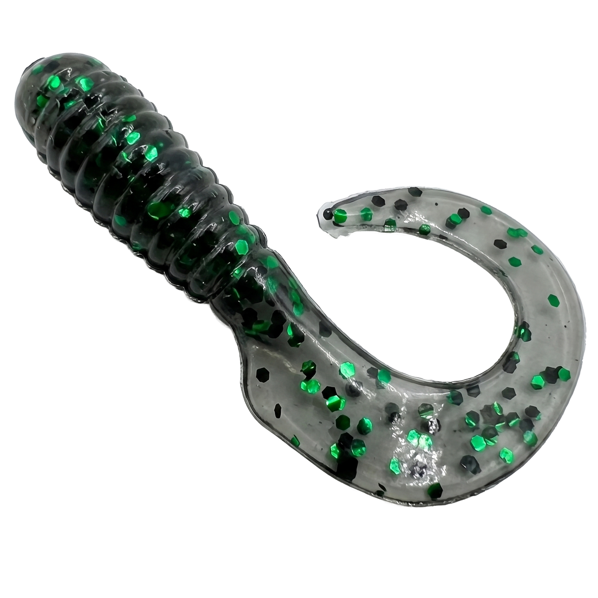 Trix Grubs 3" - Trout Soft Bait - 5 Pack in Black/Green for trout - Catch America product image