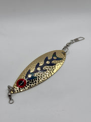 3.75 inch Hammered Gold Leaf Dodgers