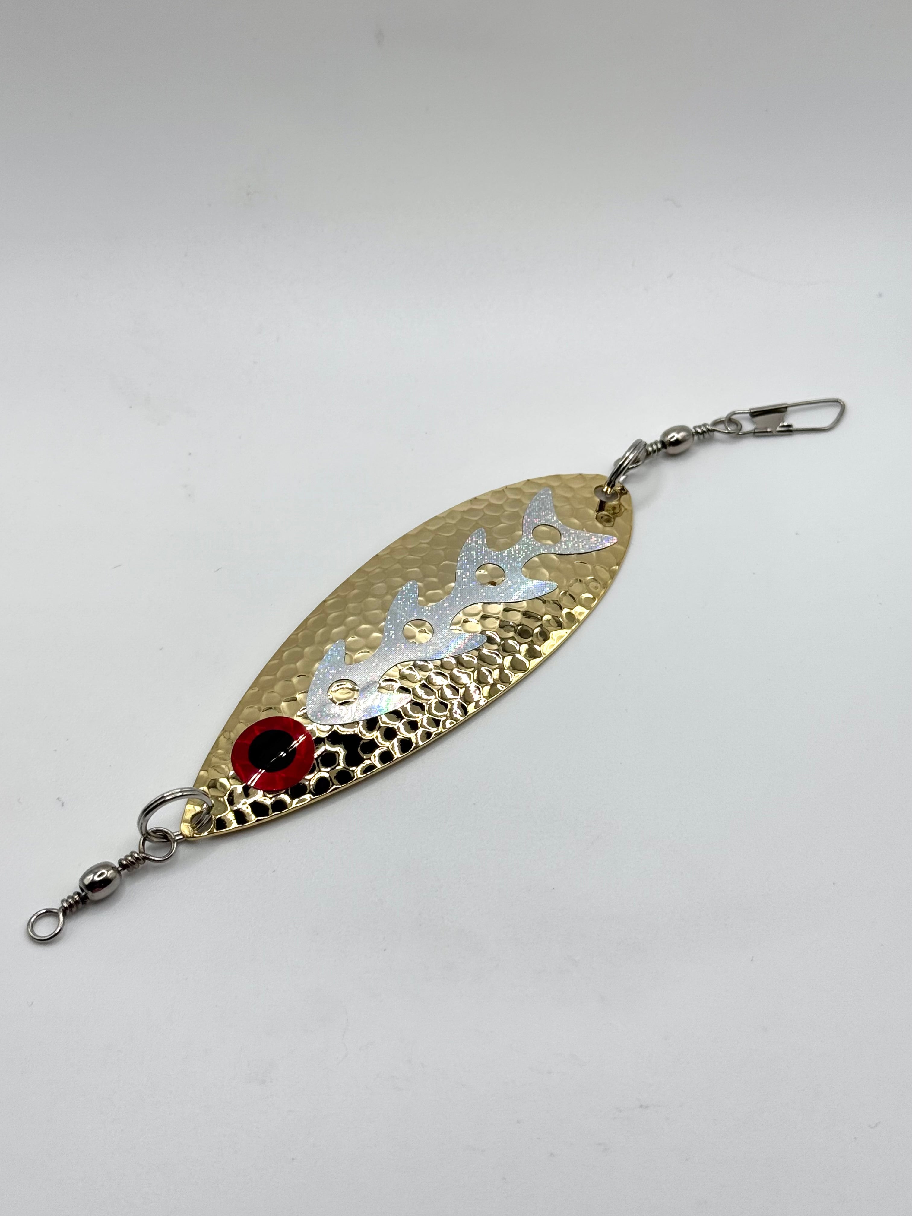 3.75 inch Hammered Gold Leaf Dodgers