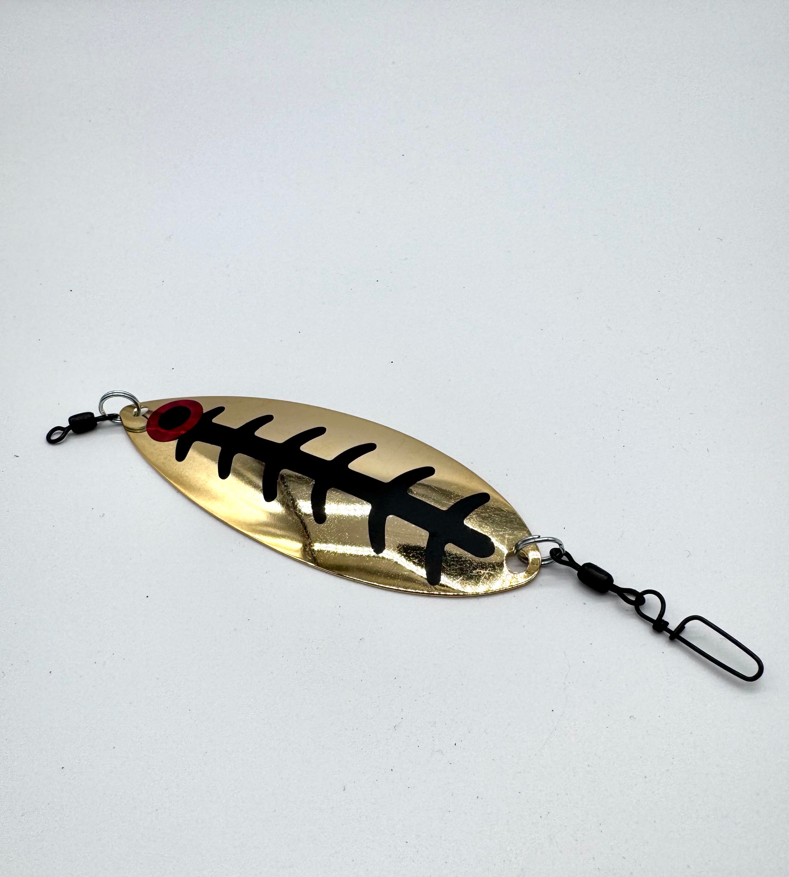 3.75 inch Hammered Gold Leaf Dodgers