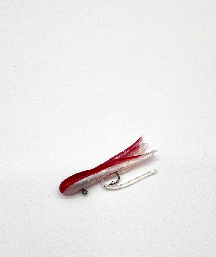 Trout Trap Mini Tube Jig - 3 Pack in Red White Small for king salmon, salmon, trout - Catch America product image