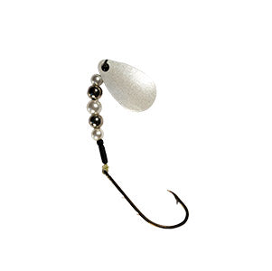 White Shad Pro Snell nightcrawler spinner rig