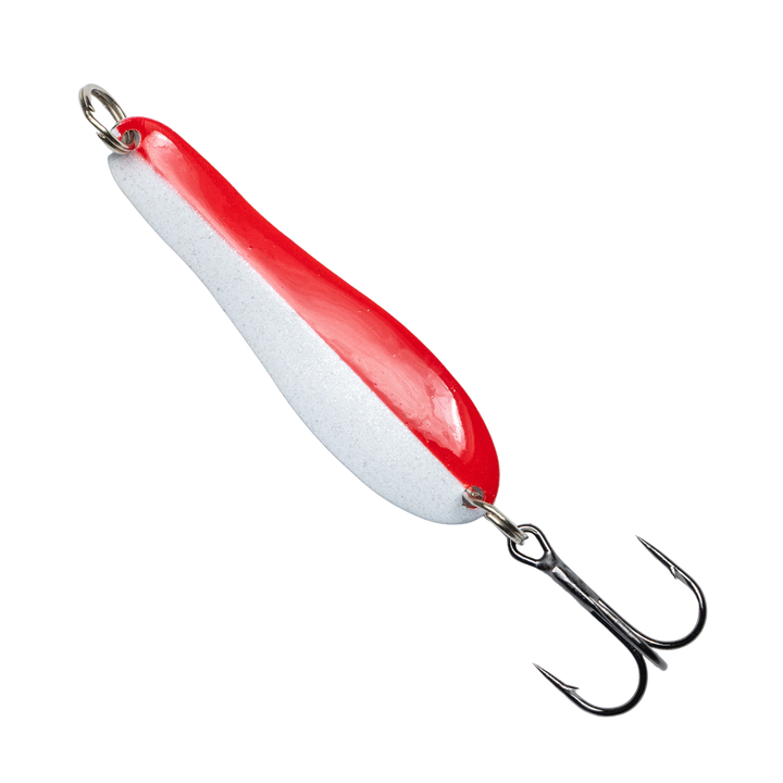 Junior Optimizer 2.25" - Trout & Salmon Trolling Spoon in Red and Pearl for king salmon, landlocked salmon, salmon - Catch America product image