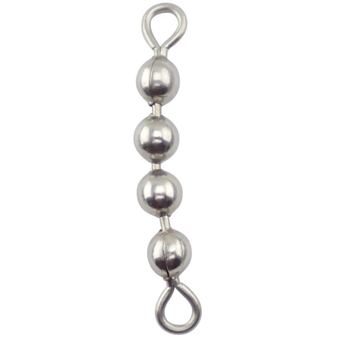 Brad's Bead Chain Swivels - 80lbs 4 Ball - 10 Pack