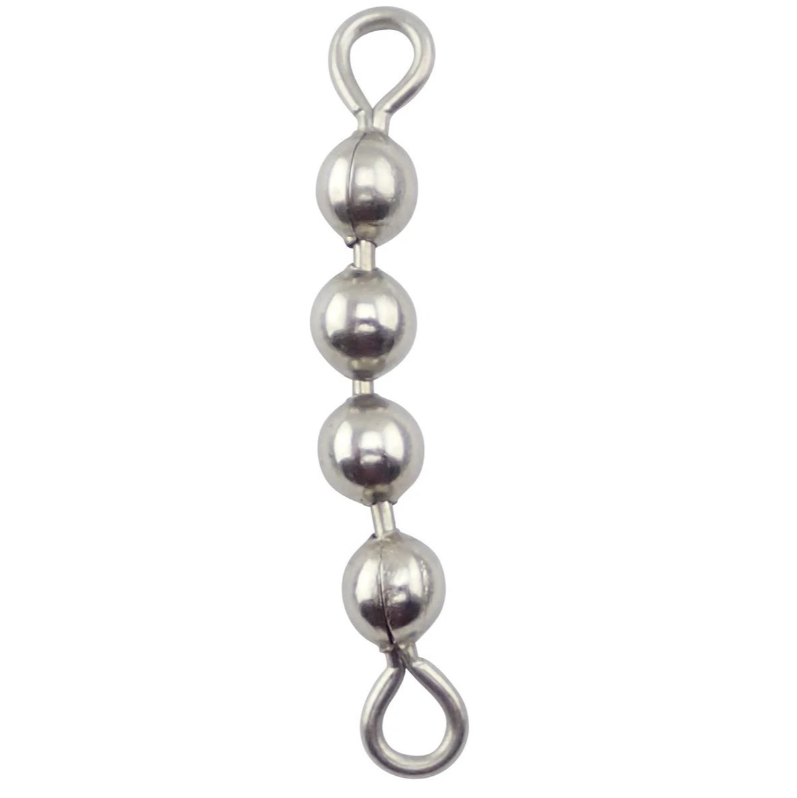 Brad's Bead Chain Swivels - 80lbs 4 Ball - 10 Pack