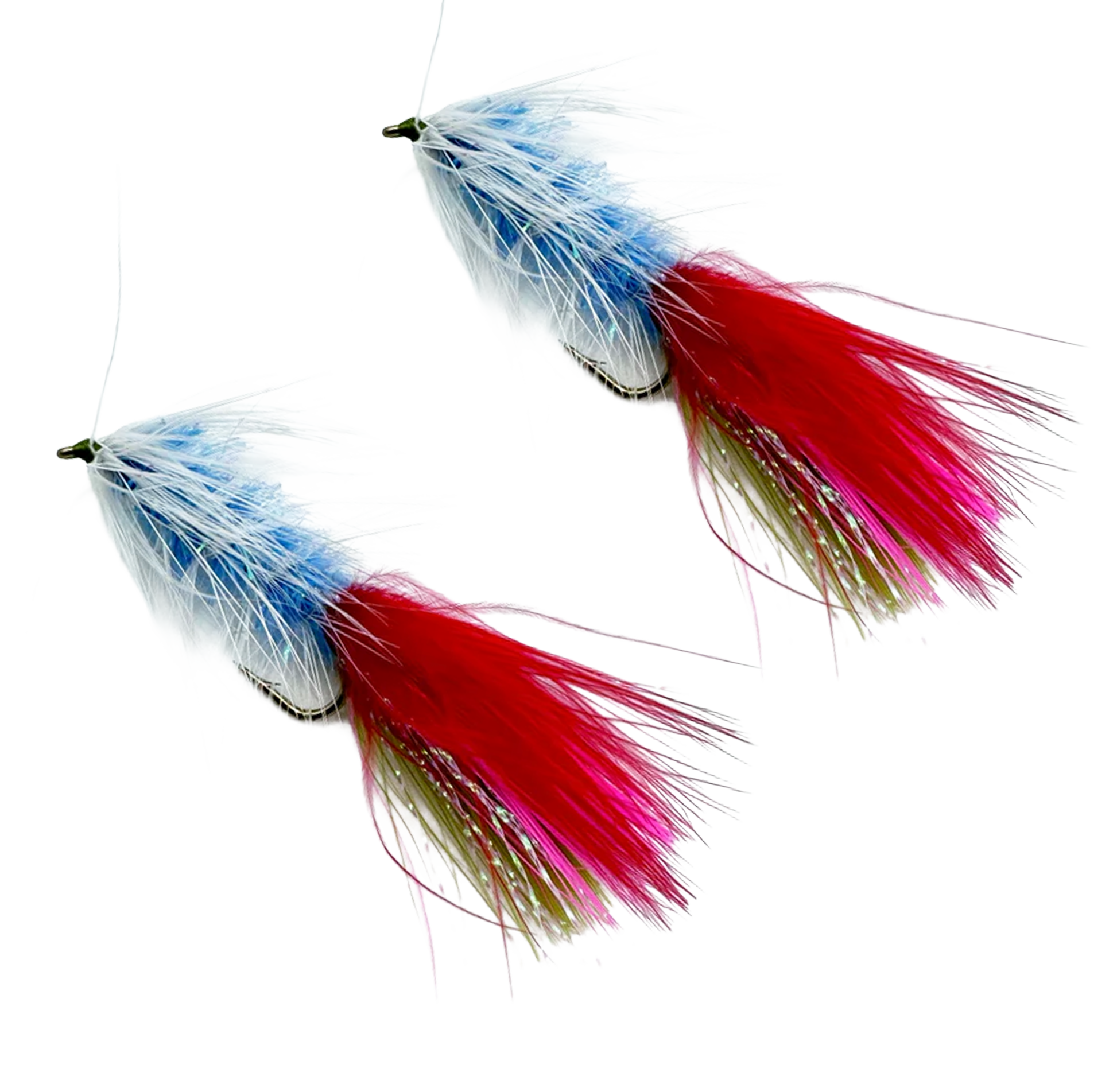 Trigger Bugger - Trout Trolling Fly - 2 Pack in Red Confetti for trout - Catch America product image