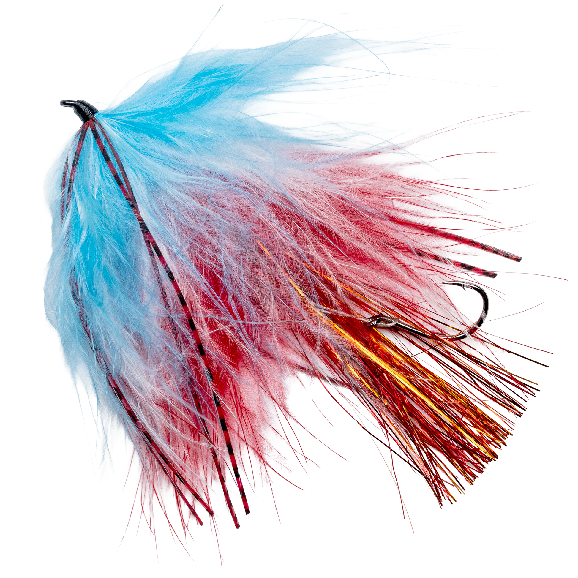 Trigger Fly - Trophy Trout Trolling Fly - 2 Pack in Blue/White/Red for trout - Catch America product image