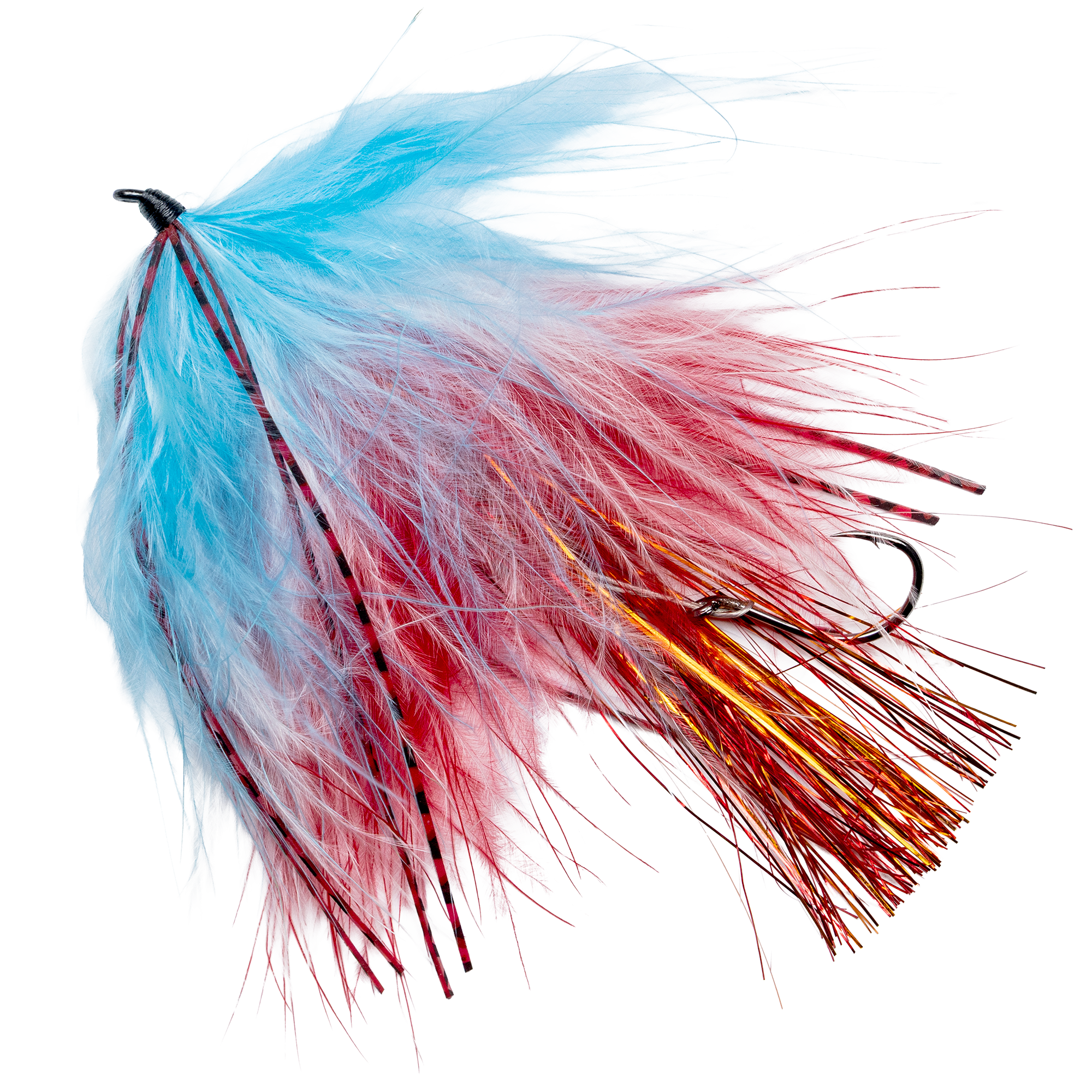 Trigger Fly - Trophy Trout Trolling Fly - 2 Pack in Blue/White/Red for trout - Catch America product image