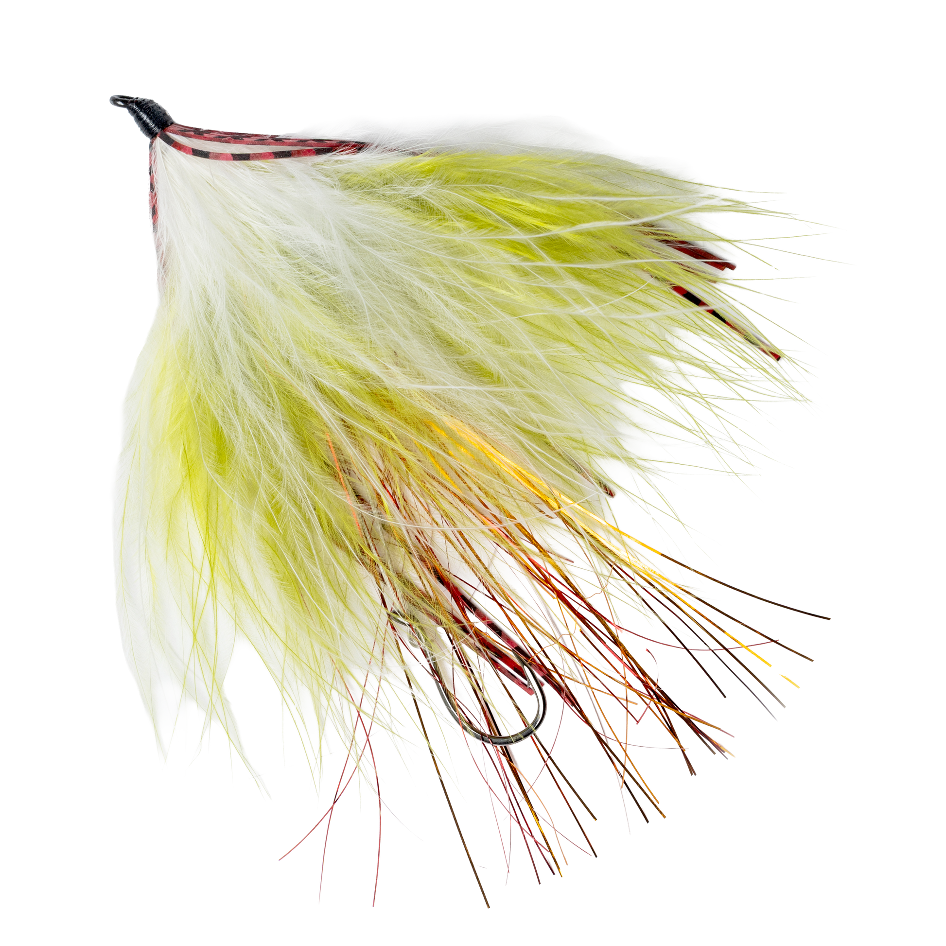 Trigger Fly - Trophy Trout Trolling Fly - 2 Pack in Olive/White/Red for trout - Catch America product image