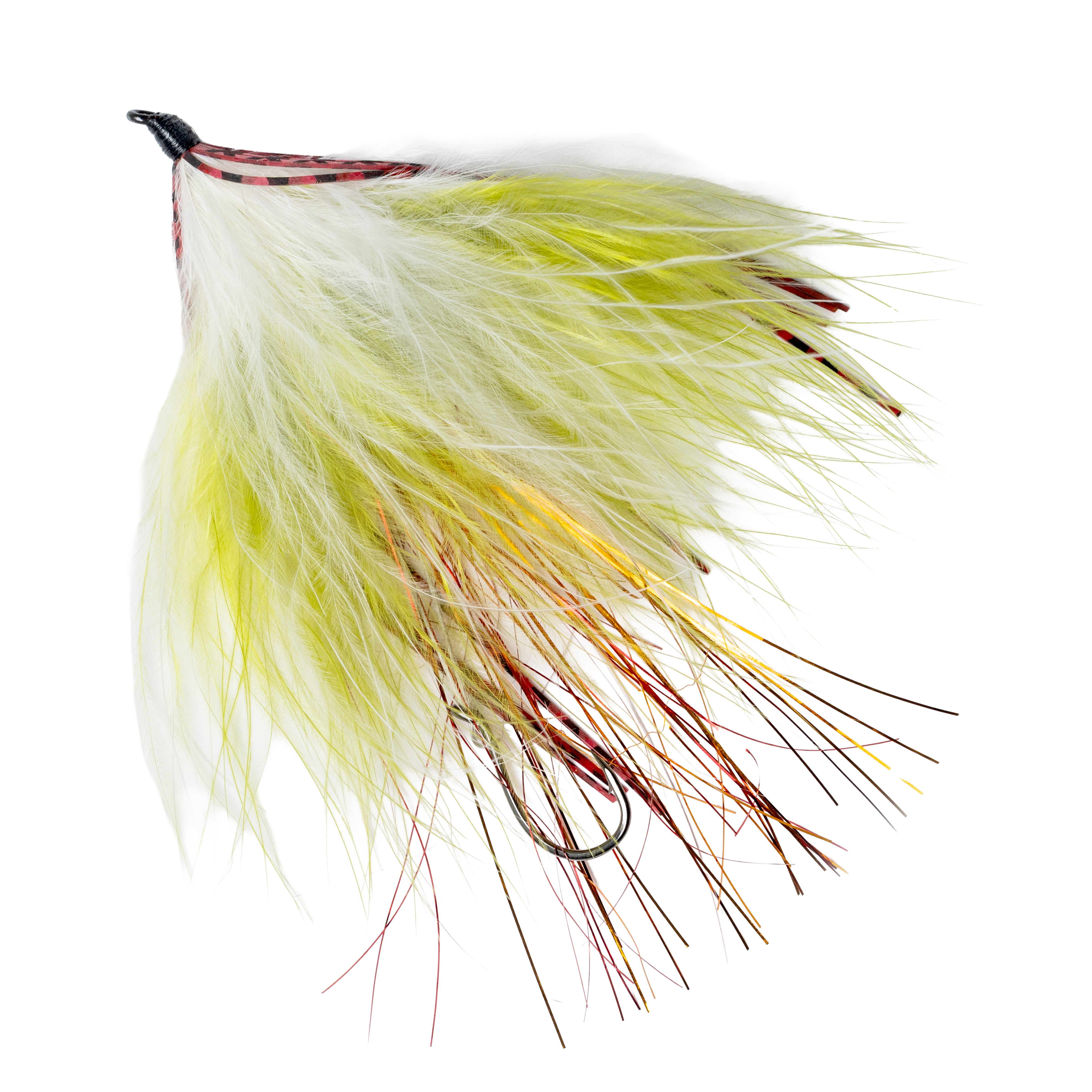 Trigger Fly - Trophy Trout Trolling Fly - 2 Pack in Olive/White/Red for trout - Catch America product image