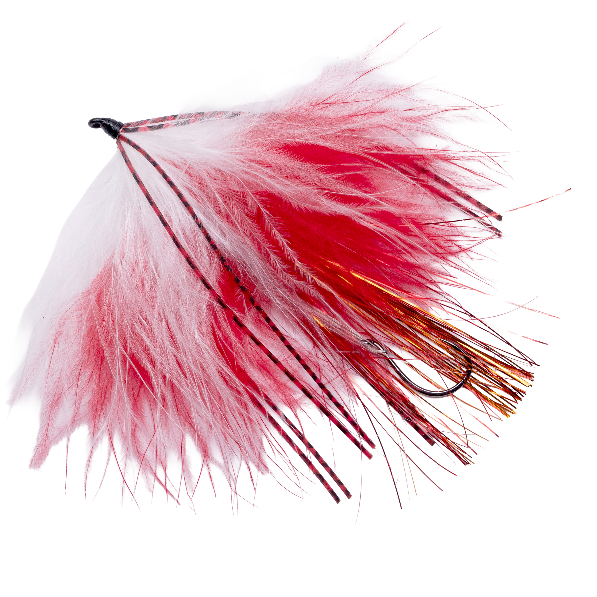 Trigger Fly - Trophy Trout Trolling Fly - 2 Pack in White/Red/Copper for trout - Catch America product image