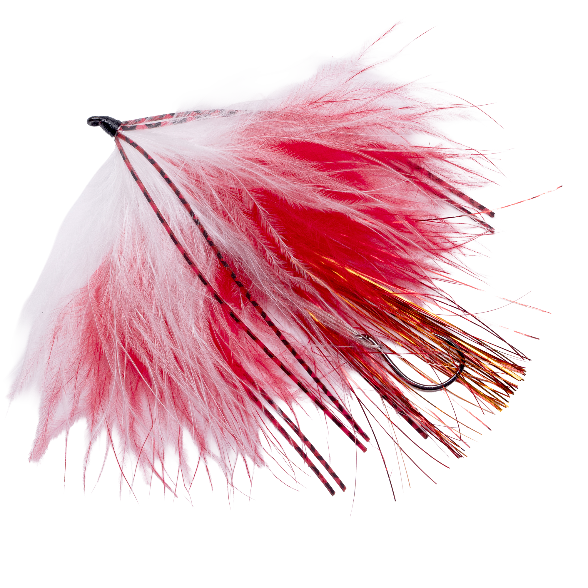 Trigger Fly - Trophy Trout Trolling Fly - 2 Pack in White/Red/Copper for trout - Catch America product image