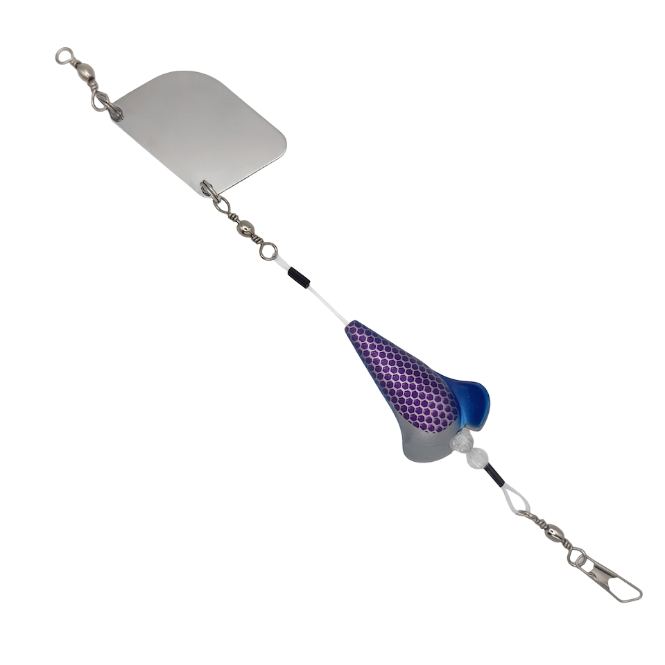 Turbo Flasher in Purple Hex for king salmon, kokanee, landlocked salmon - Catch America product image