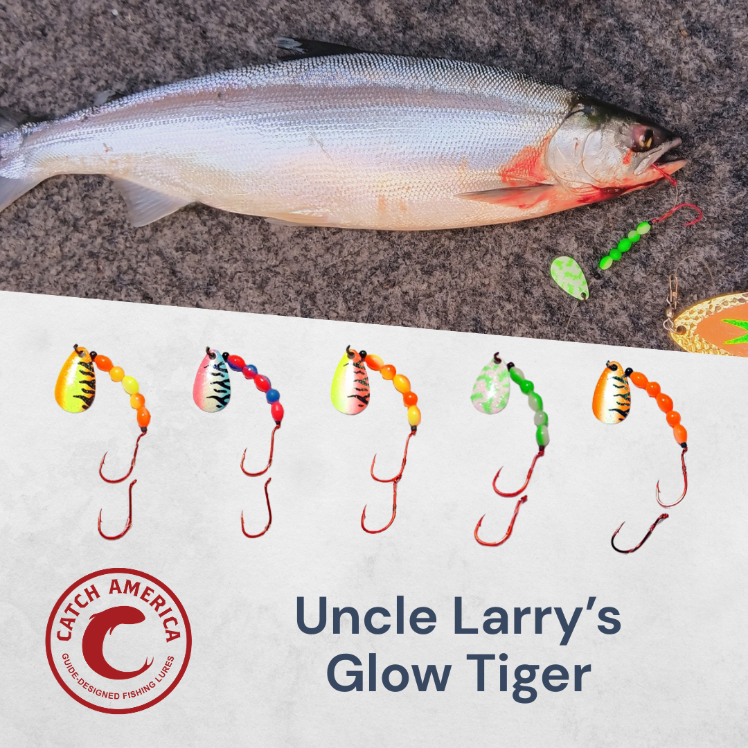Uncle Larry's UV Glow Tiger Spinners