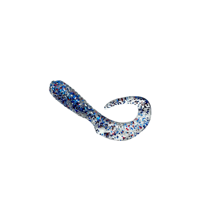 Mini Grubs - Trout Soft Bait 5 Pack - Mini Blue