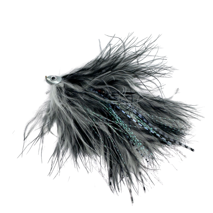 Apollo Flies - Oversized Trolling Fly - 2 Pack in Black & White included in the Turbo Flasher and Trout Flies Bundle