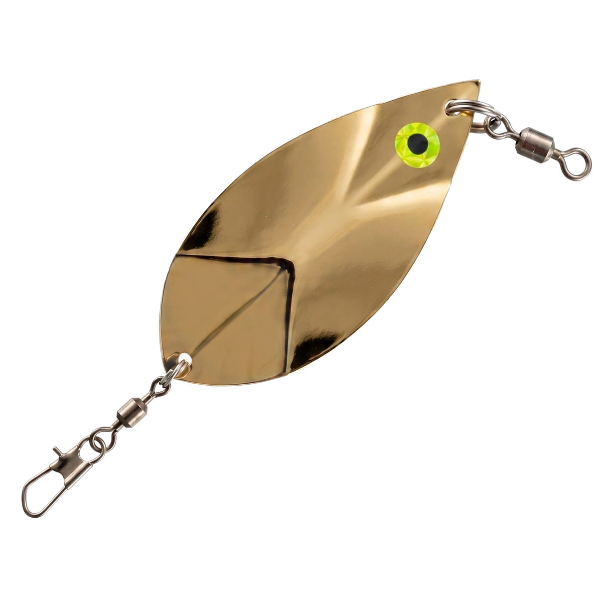 Willow Leaf Dodger 4" - Kokanee & Trout in 24k Gold for kokanee, trout - Catch America product image
