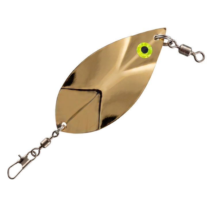 Willow Leaf Dodger 4" - Kokanee & Trout in 24k Gold for kokanee, trout - Catch America product image