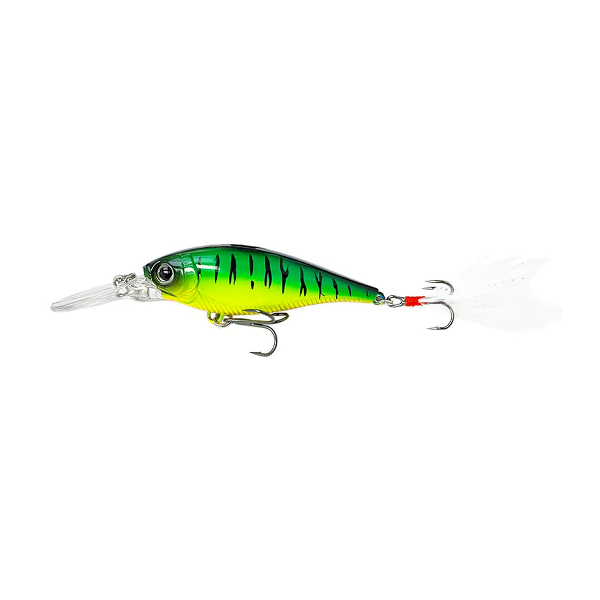 Fly Shad 2.75 inch floating hardbait Green Tiger Shad