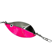 Magnum Willow Leaf Dodger Pink sparkle lure for salmon