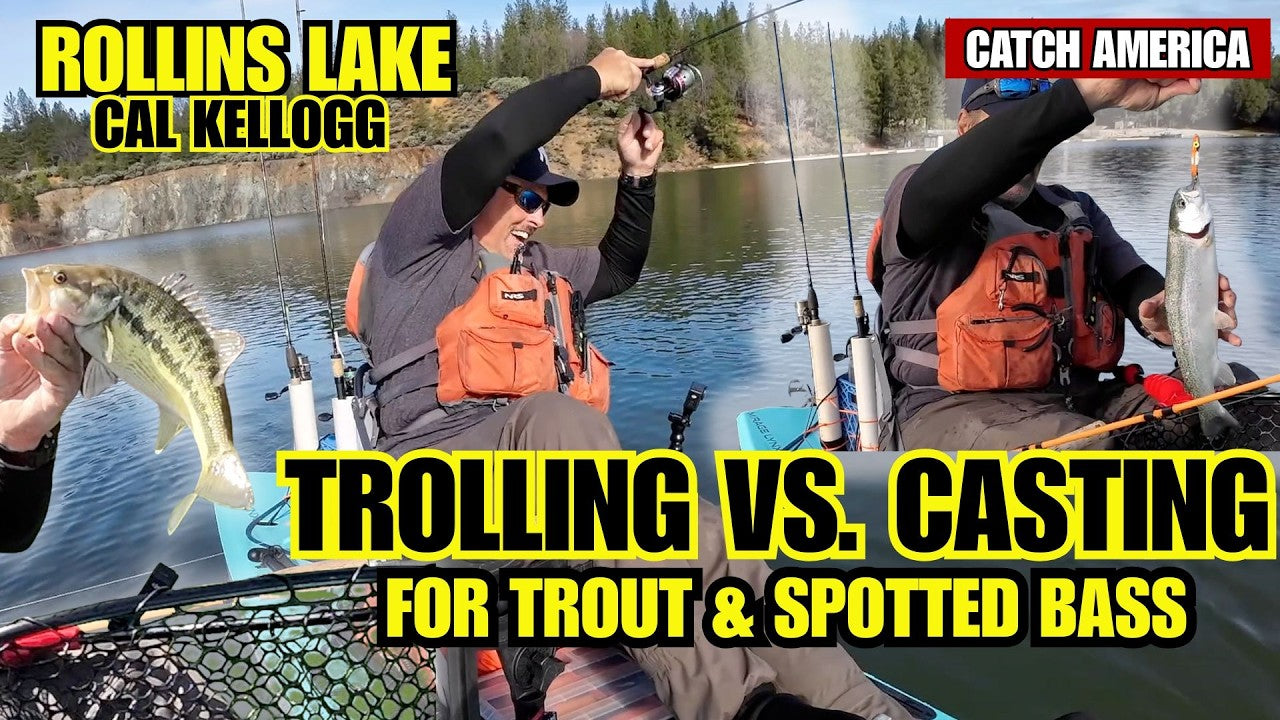 Load video: Cal Crushes Trout &amp; Bass At Rollins Lake
