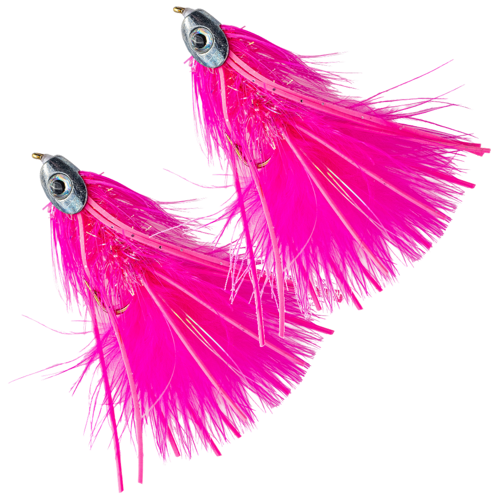 Metal Head Fly - Pink - 2 Pack