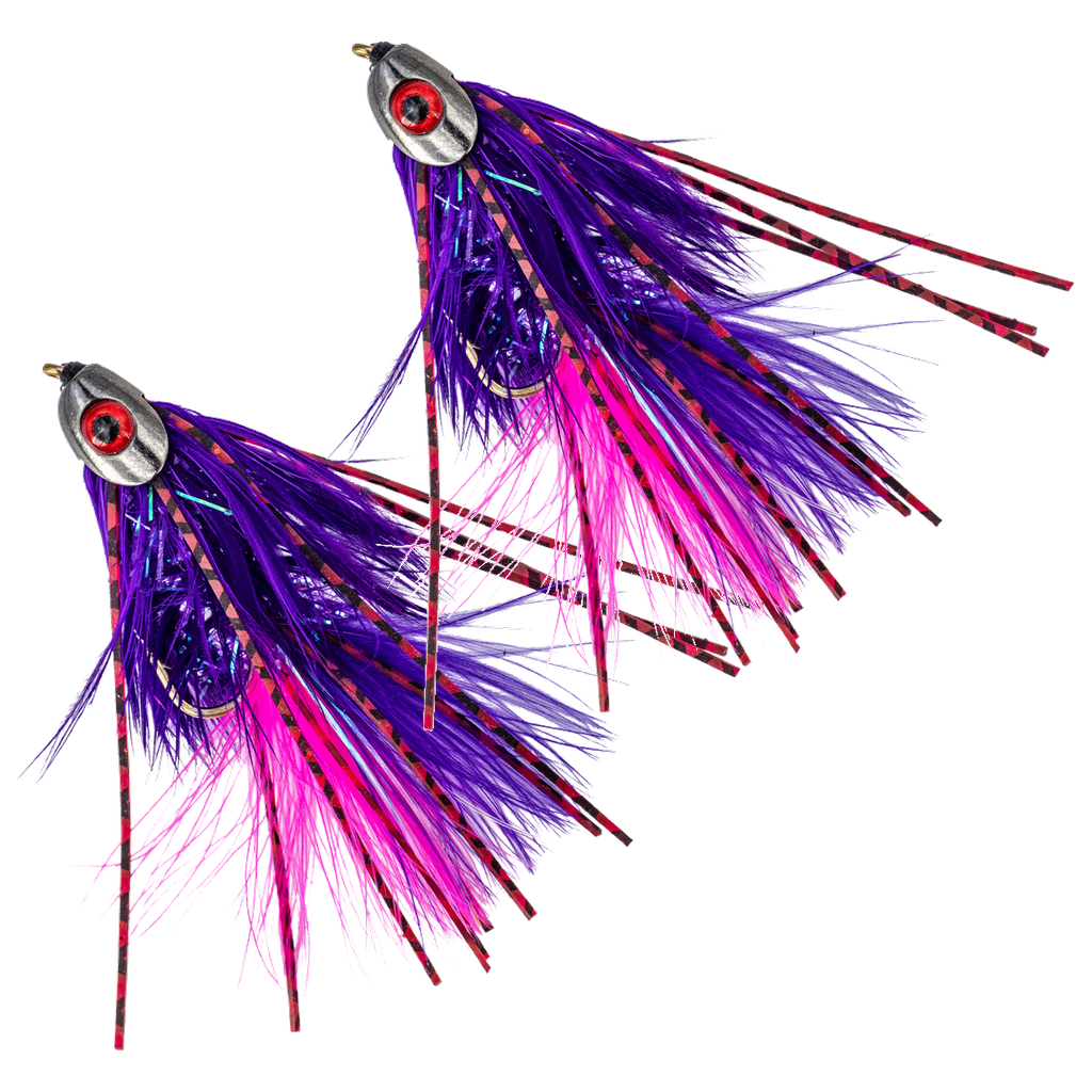 Metal Head Fly - Purple - 2 Pack