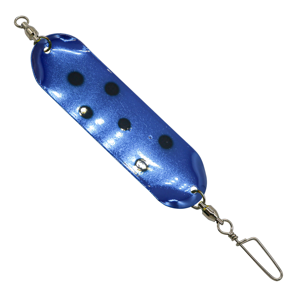 Blue w/ Blk Dot - Smooth - Slim UV Dodger 4.5 inch