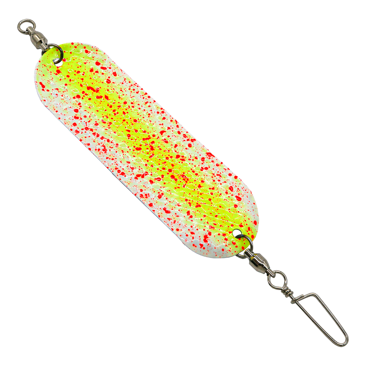 Pearl Yellow Orange Speckle - Hammered - Slim UV Dodger 4.5 inch
