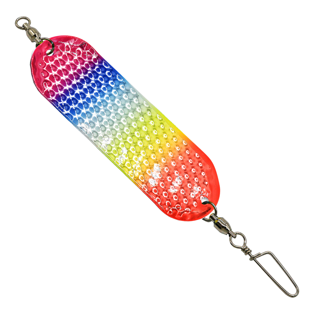 Rainbow - Hammered - Slim UV Dodger 4.5 inch